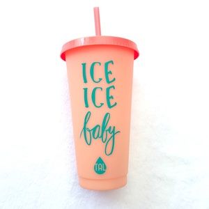 TAL Color Changing Tumbler Straw set Ice Ice Baby